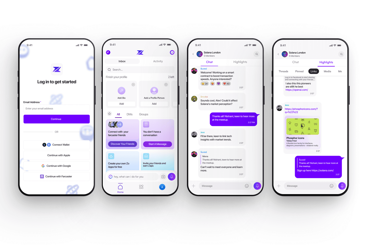 Zo’s chat era — group spaces, Farcaster integration, and bots