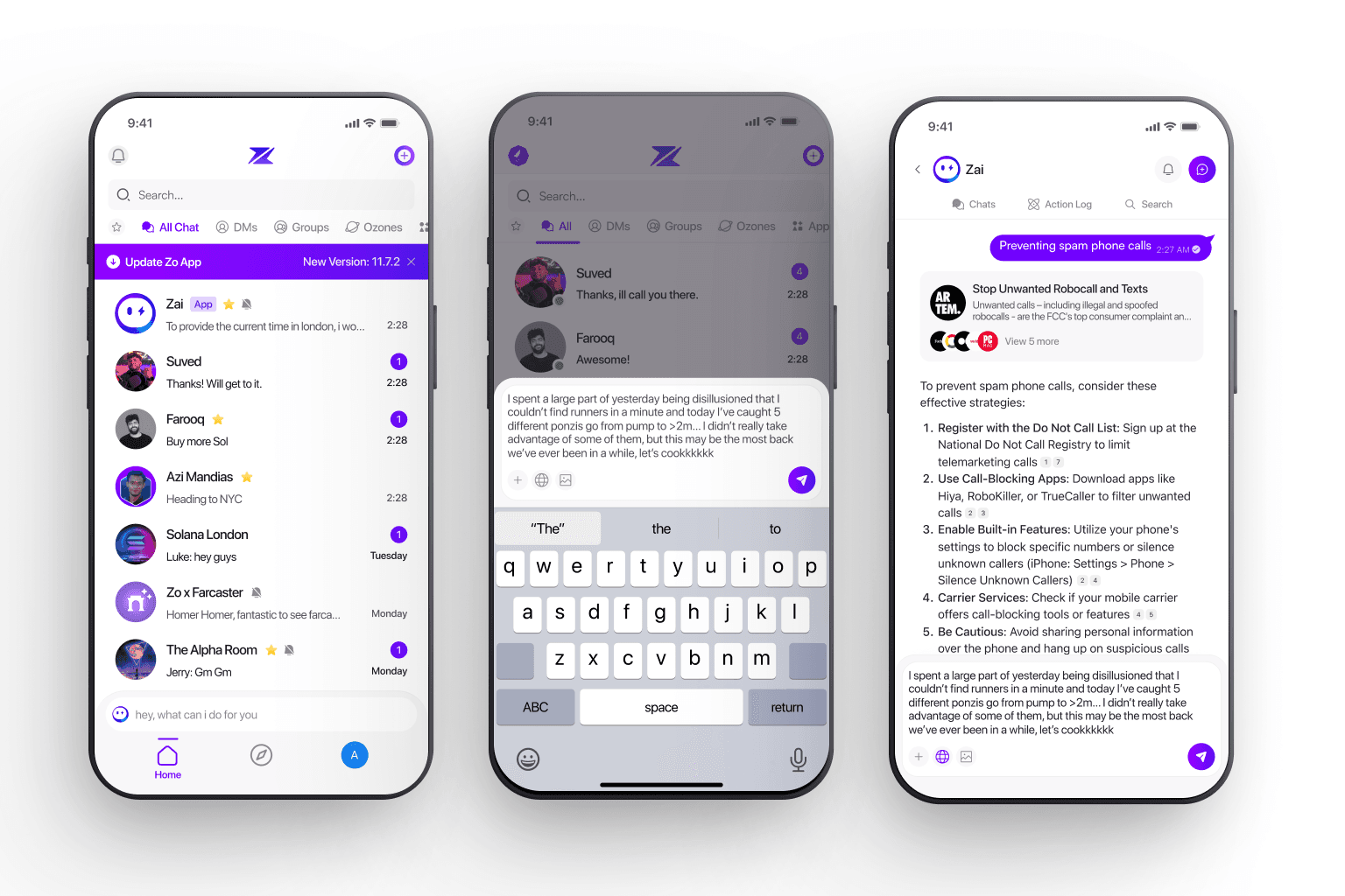 Zai — a personal AI assistant inside chat