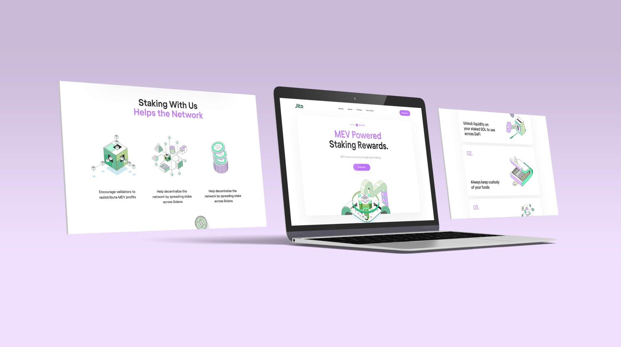 Early marketing site exploration for Jito